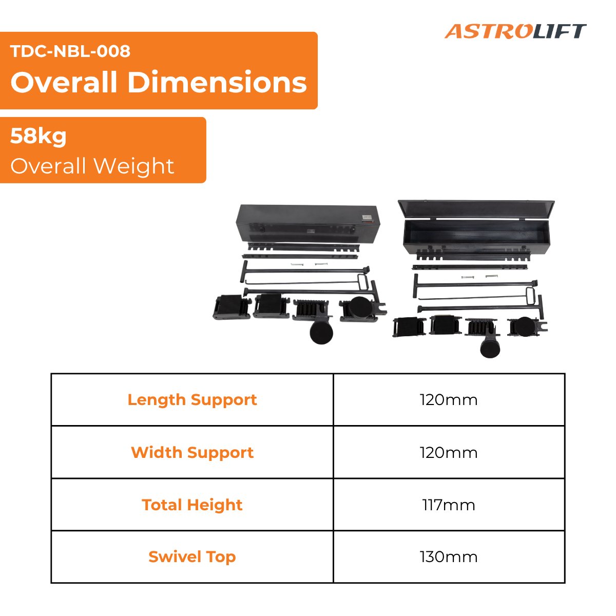 Buy Load Skate Kit - 30 Tonne in Load Skates available at Astrolift NZ